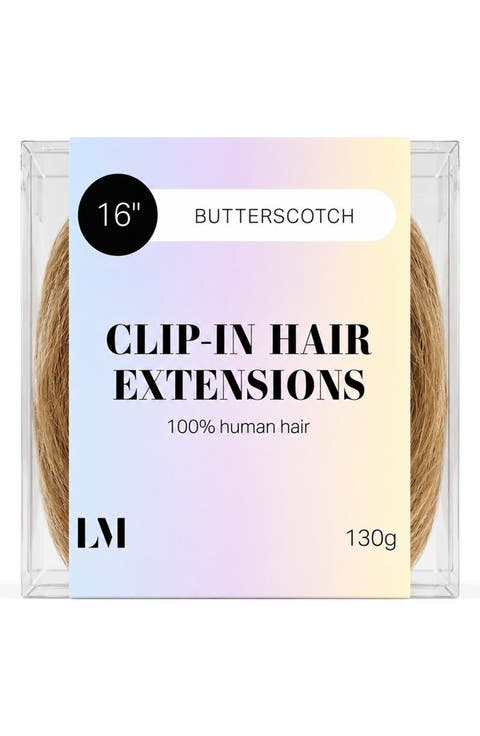 16-Inch Clip-In Human Hair Extensions