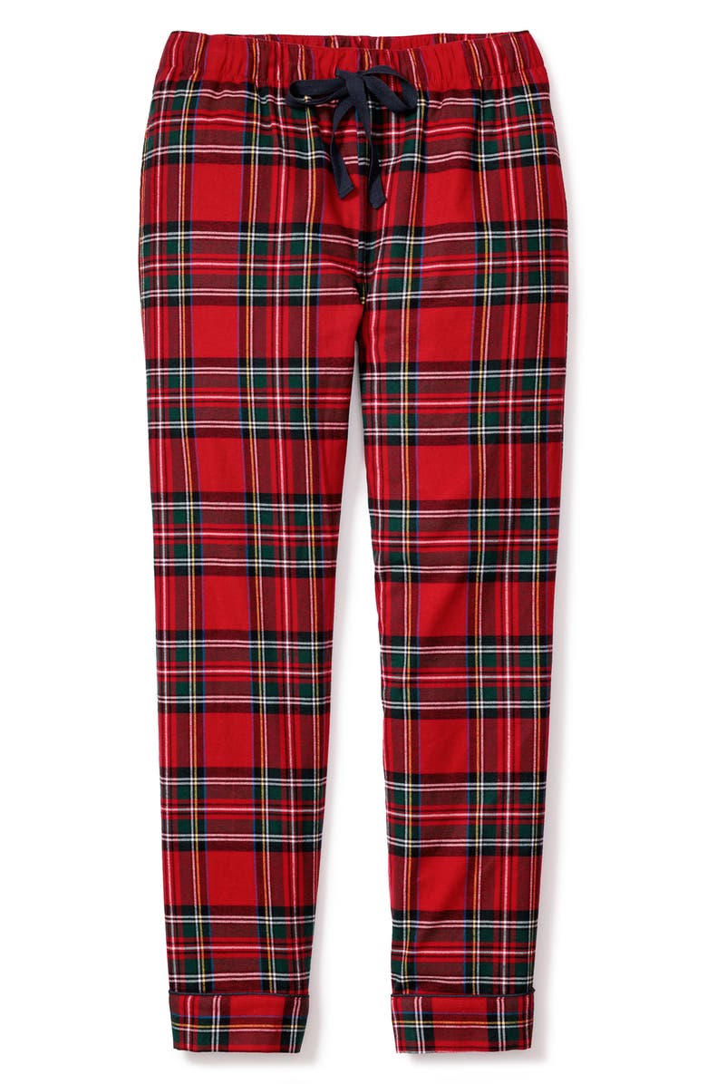 Petite Plume Imperial Tartan Pajama Pants, Alternate, color, Red
