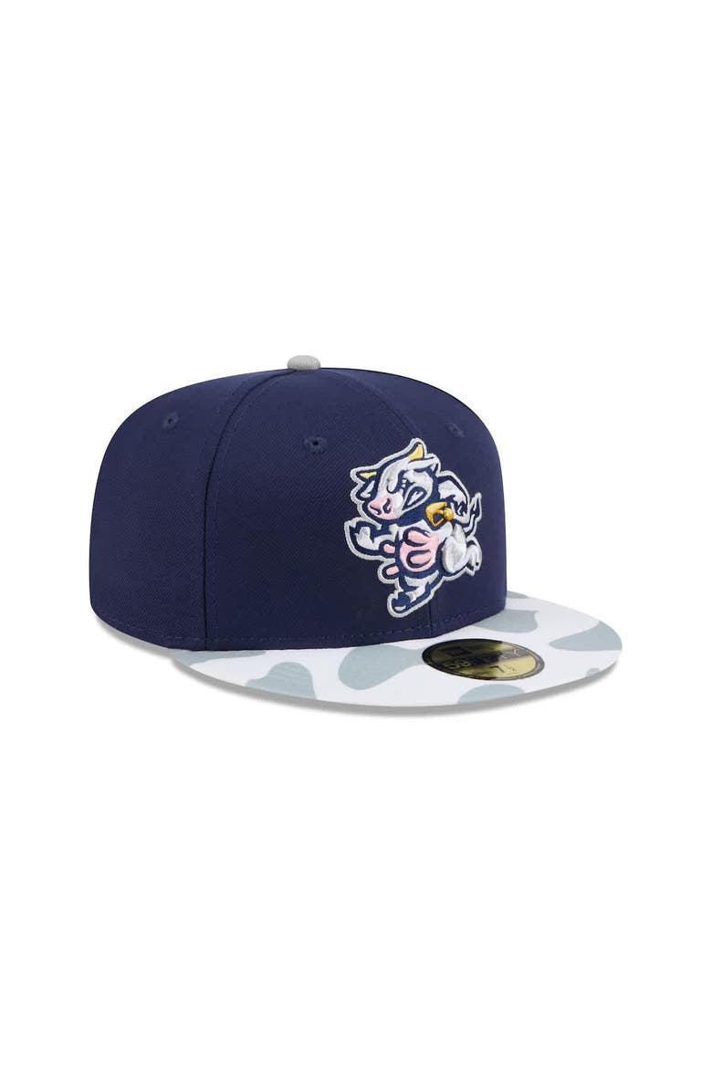 Men's New Era  Navy Wisconsin Timber Rattlers Theme Nights 59FIFTY Fitted Hat, Alternate, color, Navy