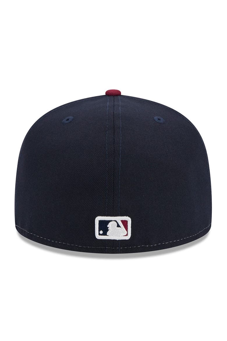 Men's New Era  White/Red Cleveland Guardians 2024 City Connect 59FIFTY Fitted Hat, Alternate, color, White