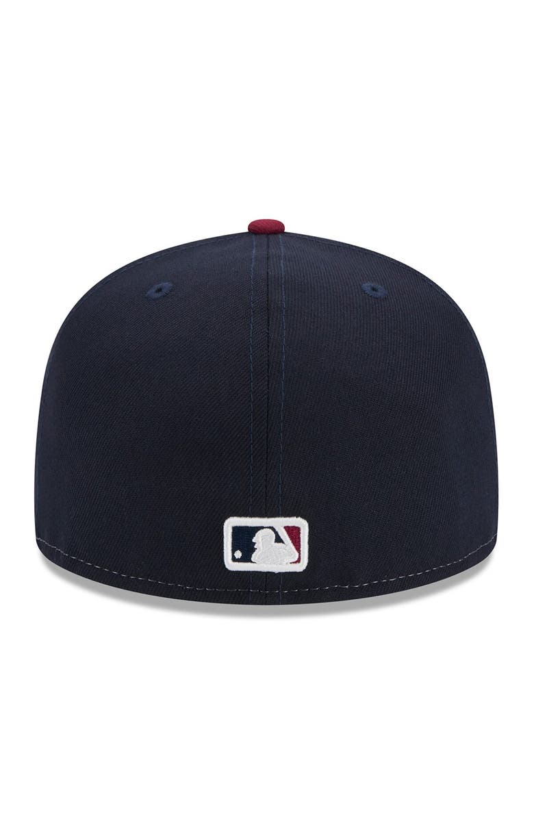 New Era Men's New Era  White/Red Cleveland Guardians 2024 City Connect 59FIFTY Fitted Hat, Alternate, color, White