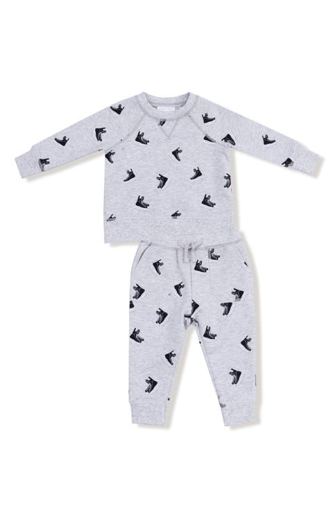 Kids' Print French Terry Sweatshirt & Joggers Set (Baby & Toddler)