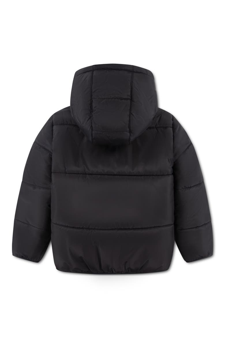 Kids' Essential Heavyweight Puffer Jacket, Alternate, color, HYPER PINK/ BLACK