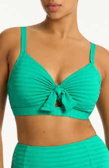 Sea Level Capri Tie Front DD- & E-Cup Bikini Top