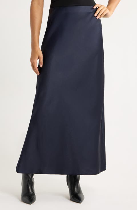 Satin Maxi Skirt