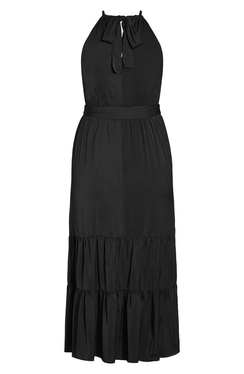 City Chic Iconic Tiered Maxi Dress, Alternate, color, 