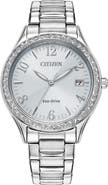 Citizen Eco-Drive® Crystal Bracelet Watch, 34mm