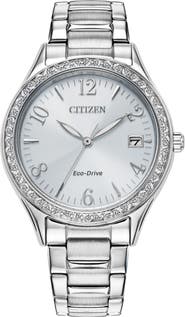 Citizen Eco-Drive® Crystal Bracelet Watch, 34mm