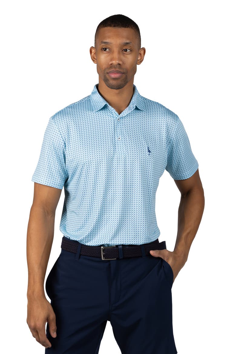 Golf Tees Print Performance Polo, Alternate, color, SPEARMINT
