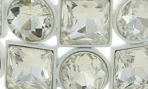 Olivia Welles Crystal Frosted Bracelet In Metallic