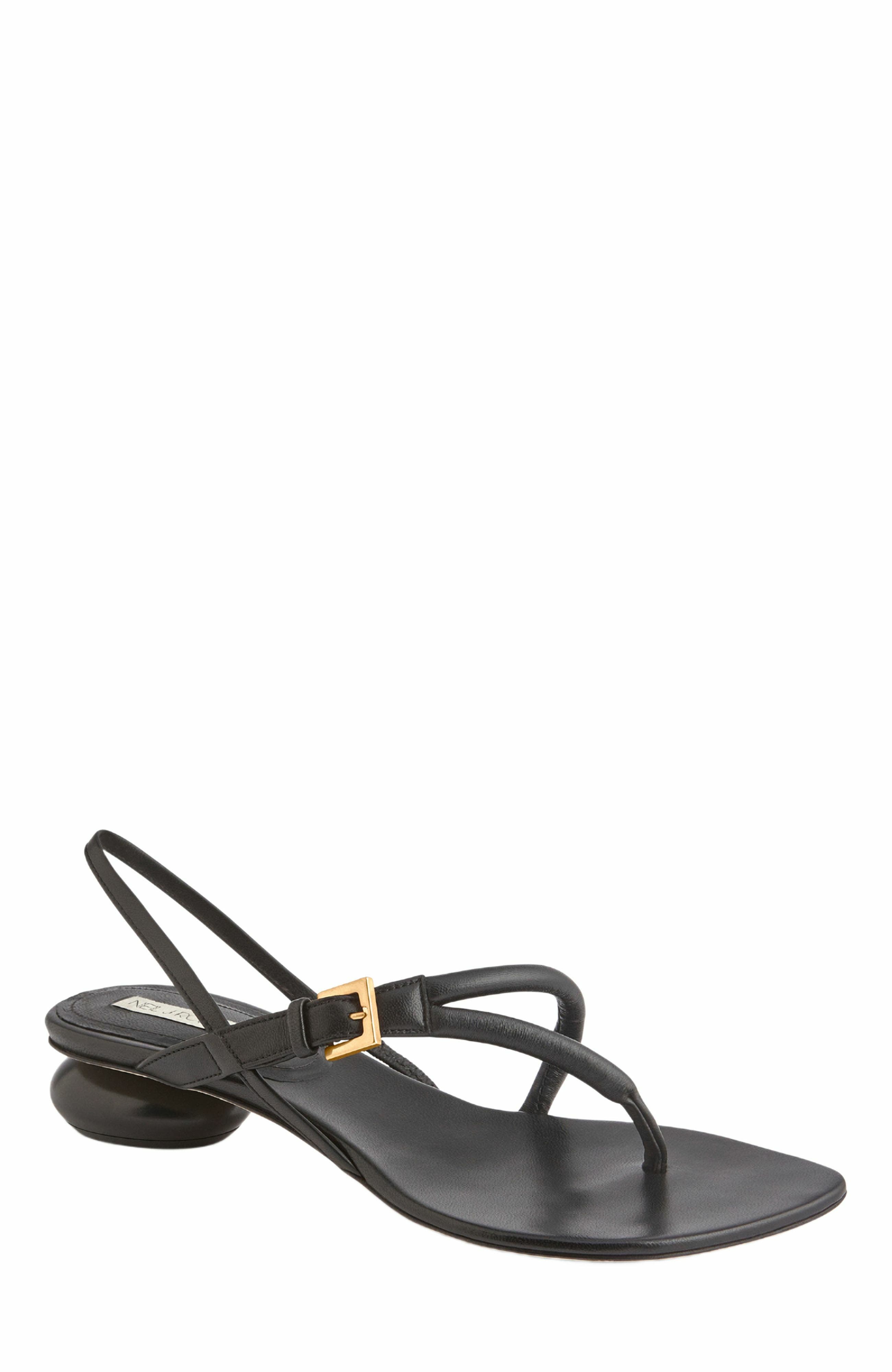 Neil J. Rodgers Eddie Sandal, Alternate, color, Black Nappa