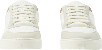Burberry Stevie Leather & Canvas Check Sneaker (Men) | Nordstrom