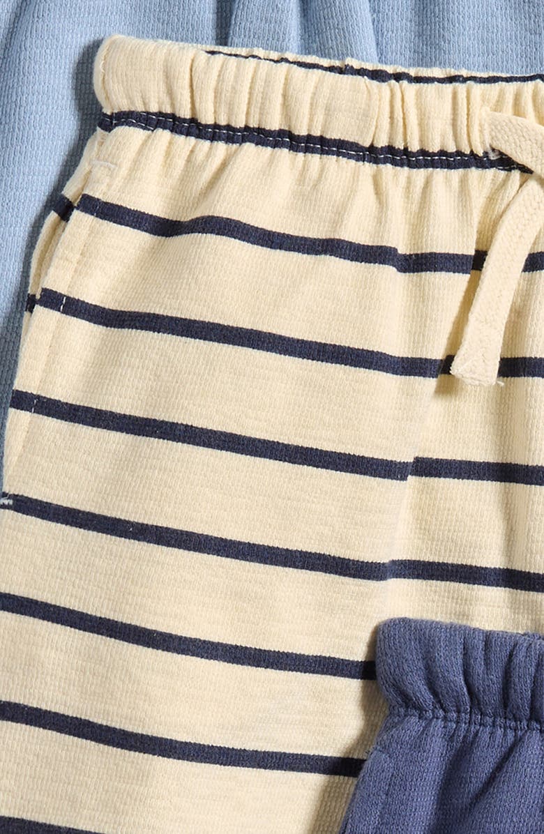 NEXT Kids' Assorted 3-Pack Textured Jersey Shorts, Alternate, color, Blue