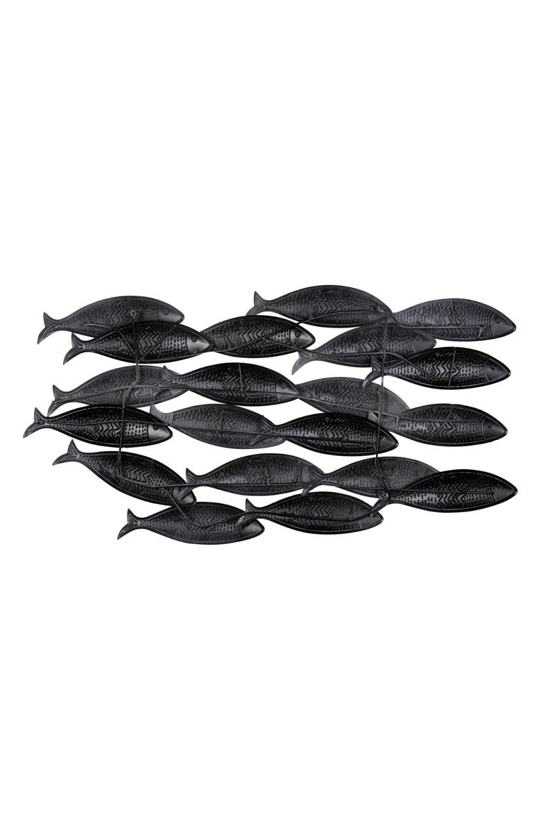 PARKLAND COLLECTION School of Fish Metal Wall Decor, Alternate, color, 