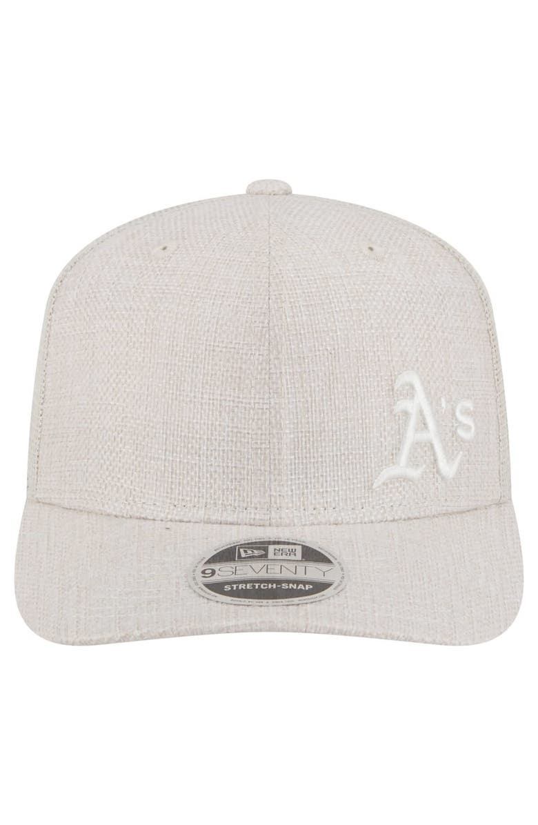 New Era Men's New Era Light Beige Athletics Flawless 9SEVENTY Stretch-Snap Hat, Alternate, color, 