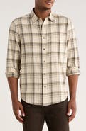 14th & Union Plaid Flannel Button-Up Shirt