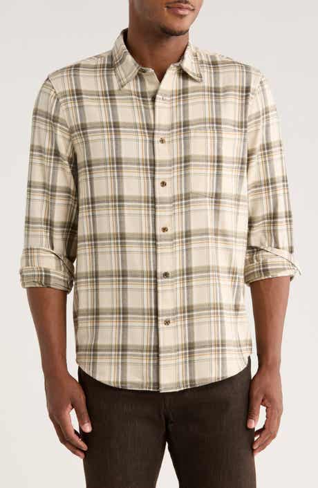 14th & Union Plaid Flannel Button-Up Shirt
