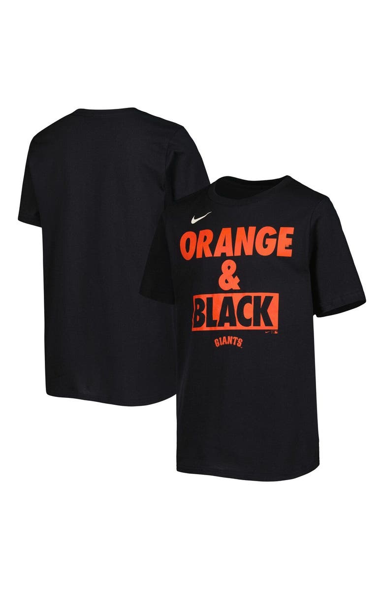Nike Youth Black Nike San Francisco Giants Team Engineered T-Shirt, Alternate, color, 
