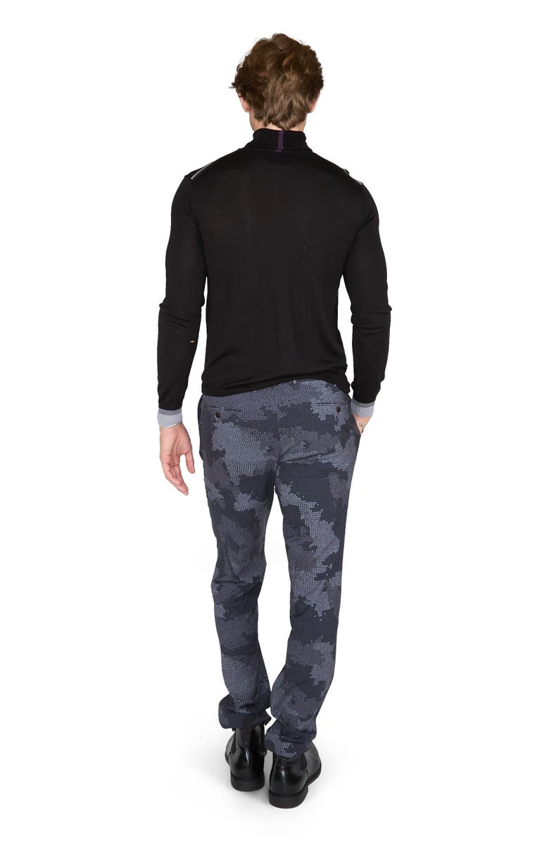Lords of Harlech Ronald Merino Wool Turtleneck Sweater, Alternate, color, Black