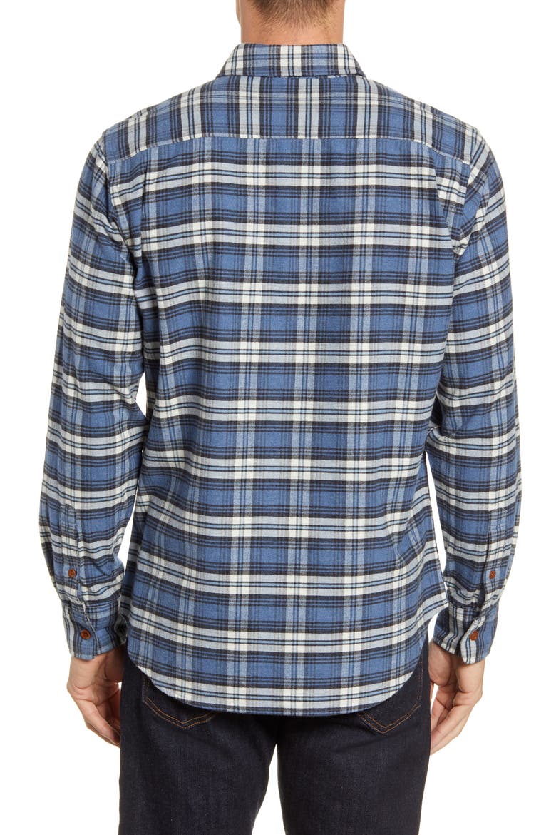 Seaview Long Sleeve Flannel Button-Up Shirt, Alternate, color, WAGONEER PLAID