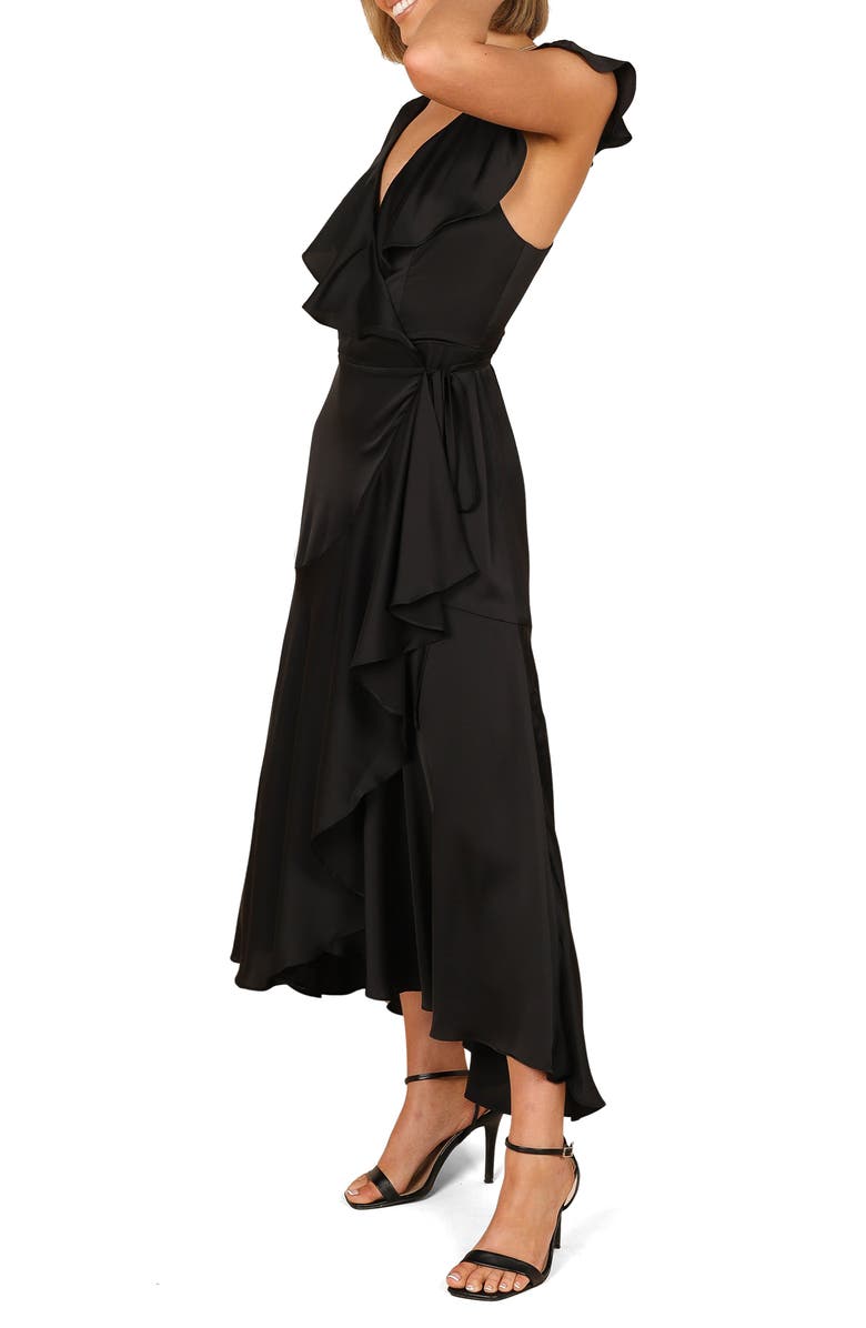 Petal & Pup Cally Frill Midi Wrap Dress, Alternate, color,