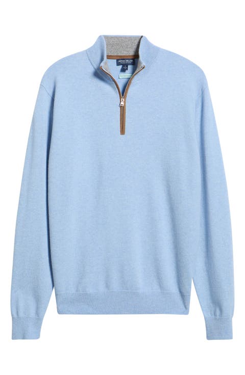 Crown Crafted Artisan Flex Cashmere Blend Quarter Zip Sweater