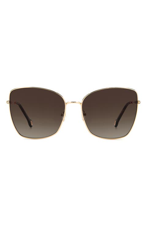 59mm Gradient Butterfly Sunglasses