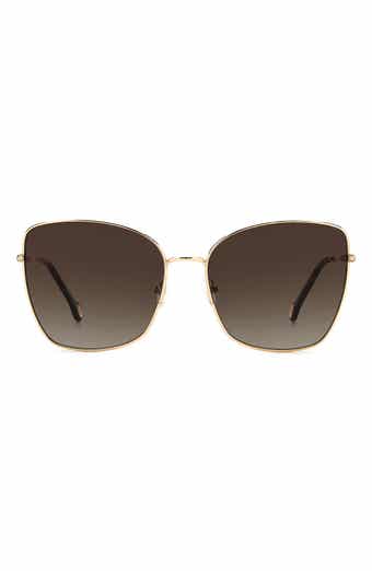 Carolina Herrera 59mm Gradient Butterfly Sunglasses