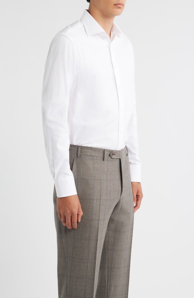 Canali Regular Fit Dress Shirt, Alternate, color, White