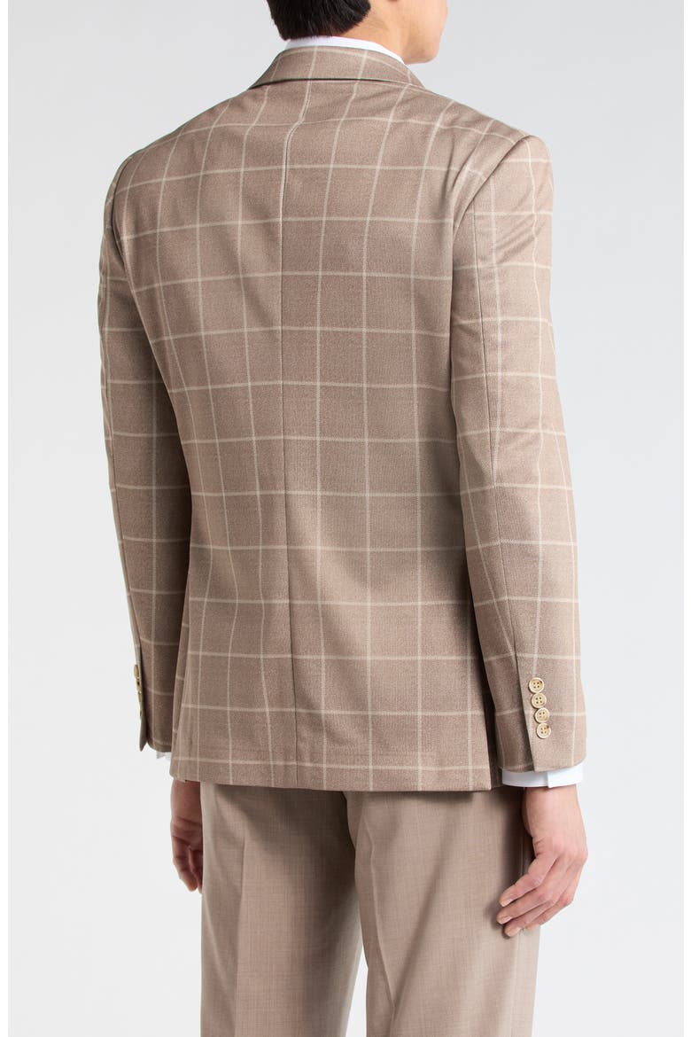 Slim Fit Plaid Sport Coat, Alternate, color, TAN