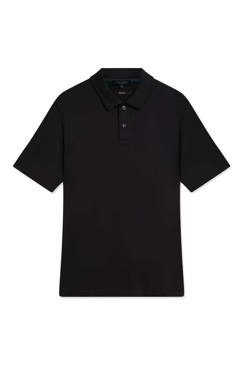 Connall Cotton Polo, Alternate, color, BLACK