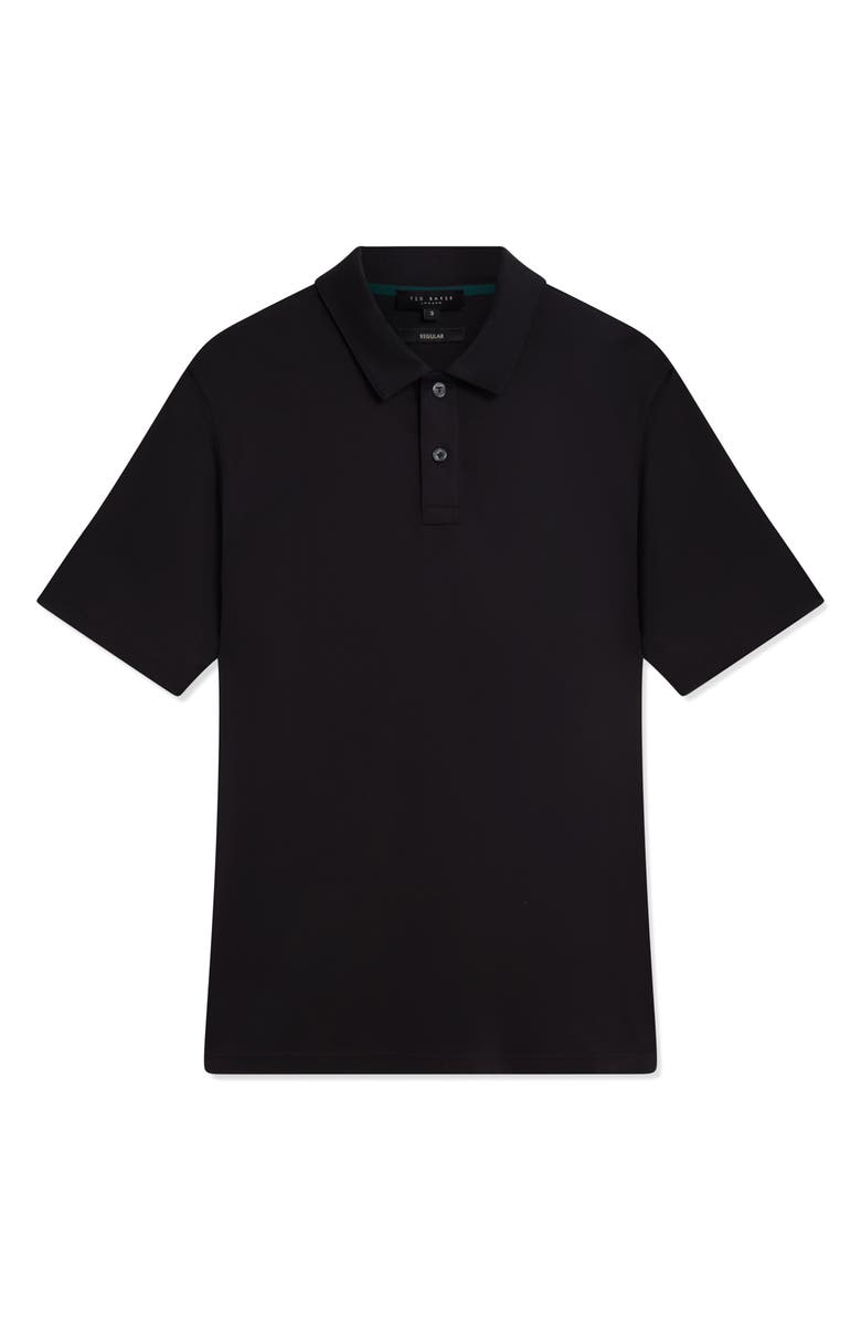 Ted Baker Connall Cotton Polo, Alternate, color, Black