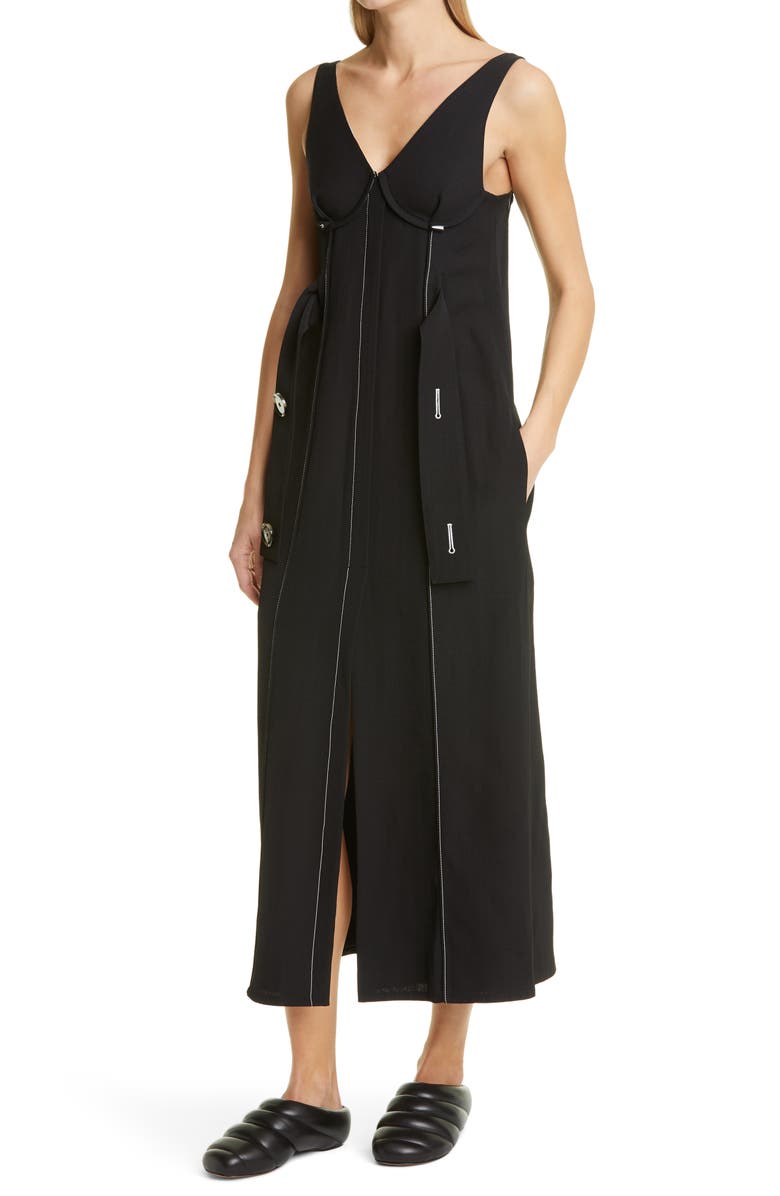 Proenza Schouler V-Neck Sleeveless Sheath Dress, Alternate, color, 