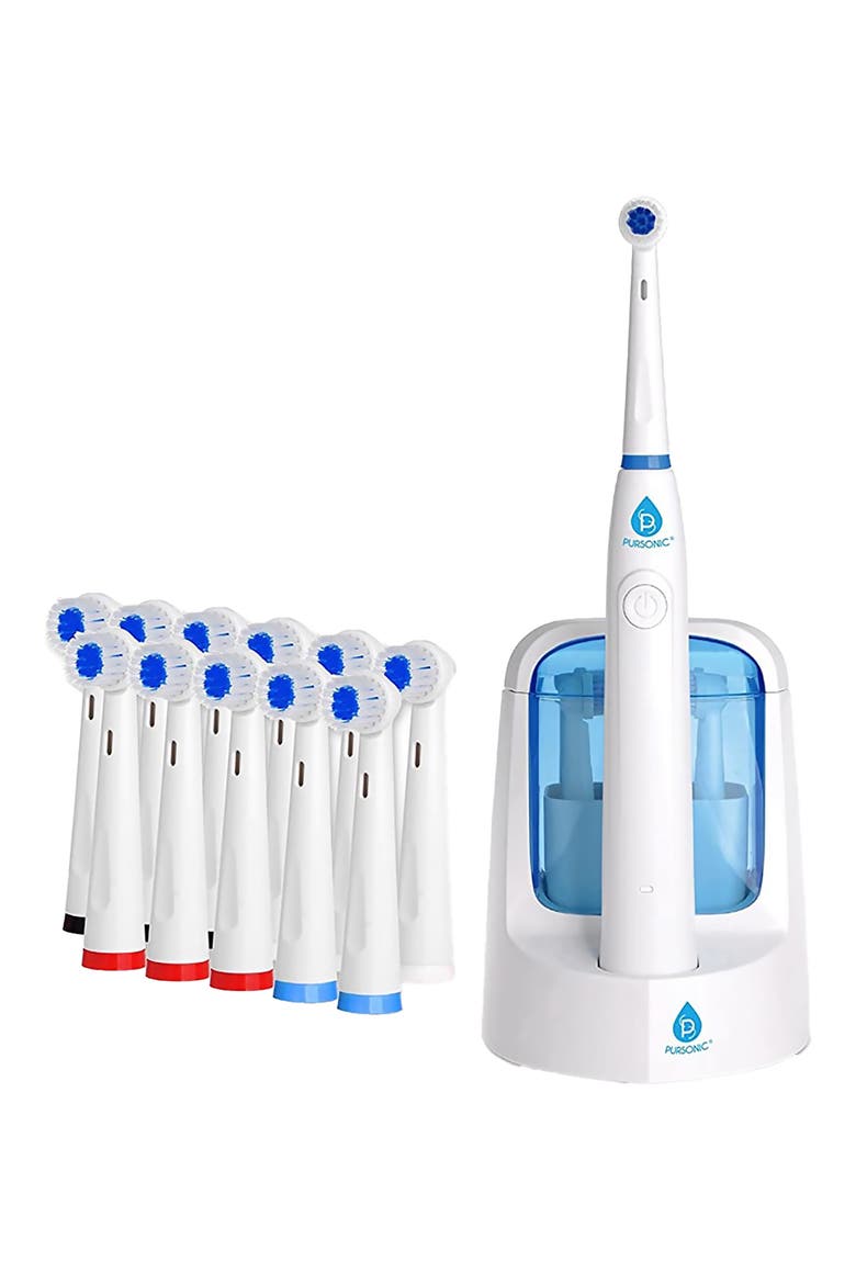 Power Rechargeable Electric Toothbrush with Sanitizing Function, Alternate, color, WHITE