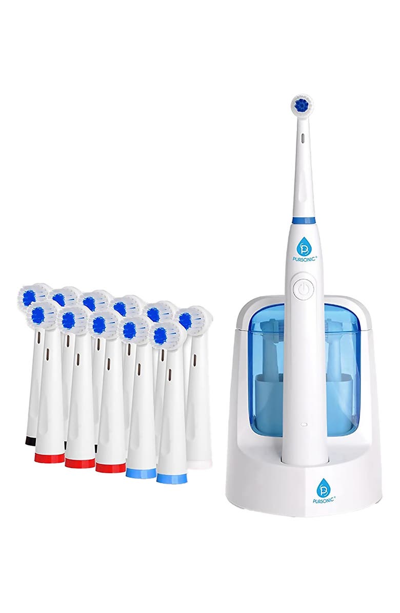 PURSONIC Power Rechargeable Electric Toothbrush with Sanitizing Function, Alternate, color, White