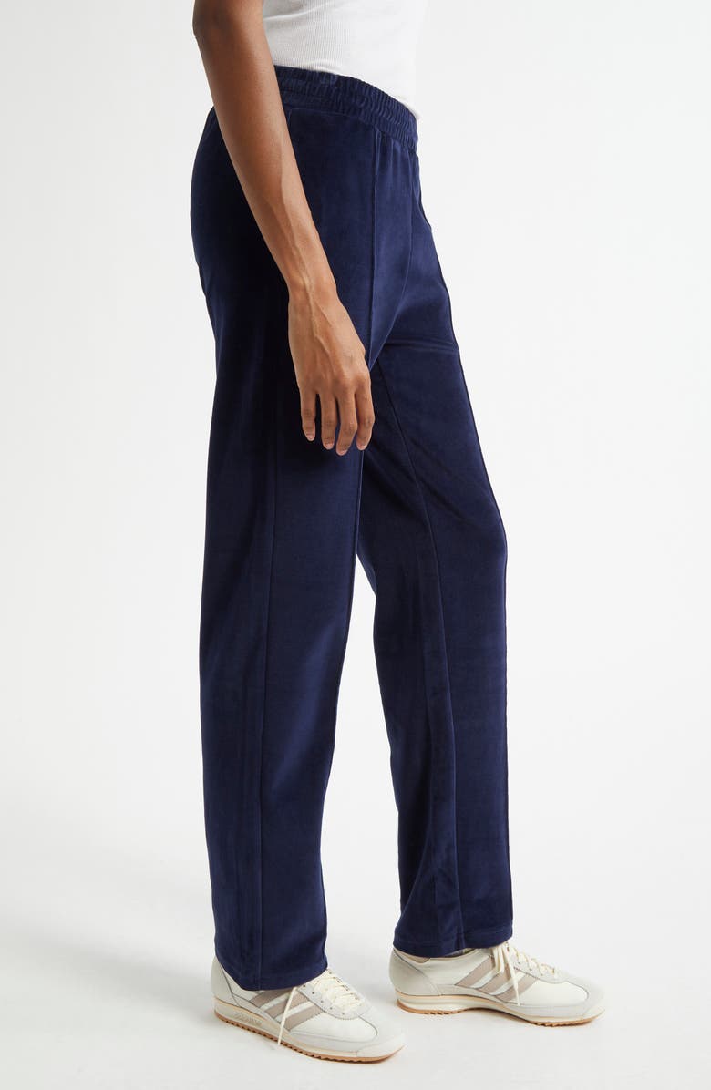 Sporty & Rich Crest Velour Track Pants, Alternate, color,
