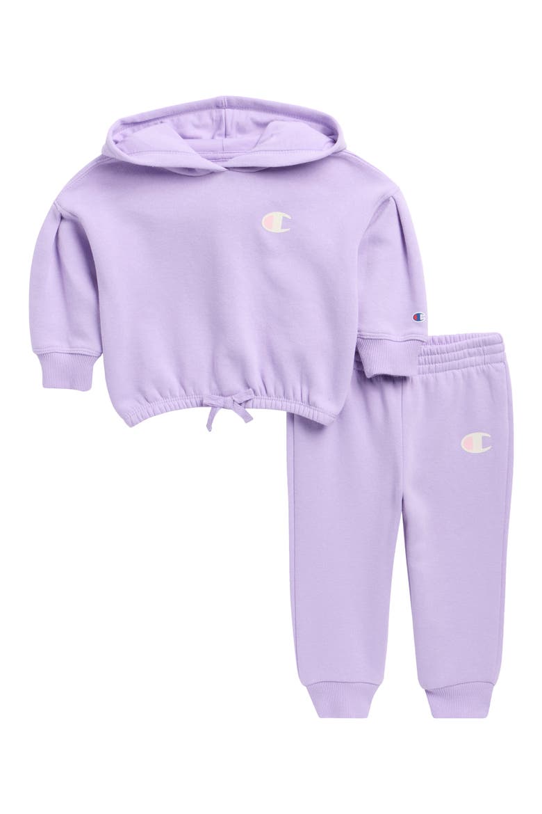 Pullover Hoodie & Joggers Set, Main, color, PURPLE ROSE