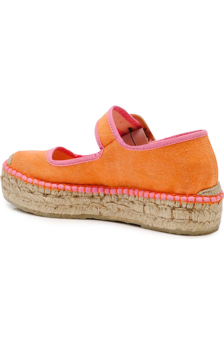 Free People Surfside Platform Espadrille, Alternate, color, Orange Crush