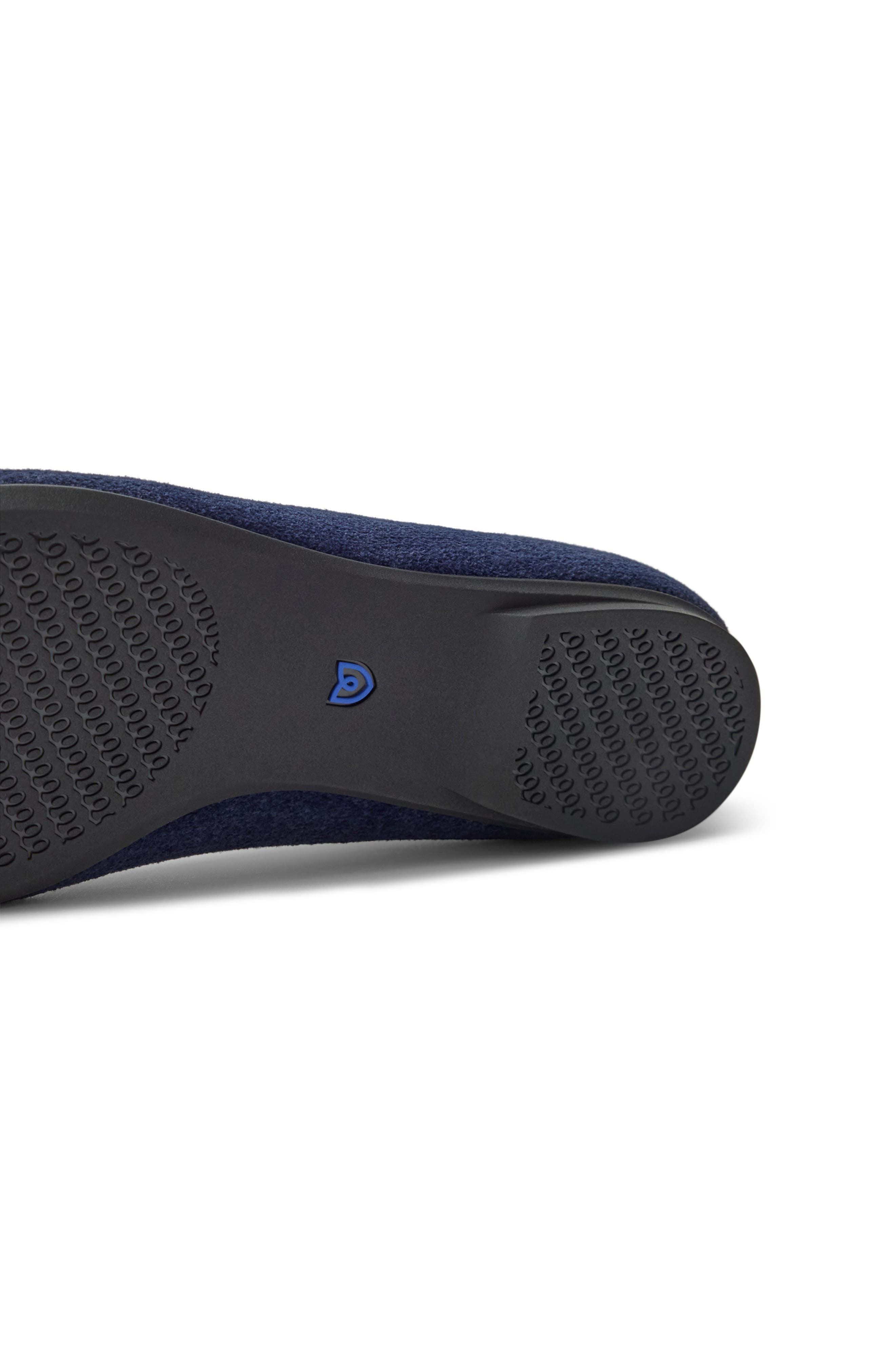 The ReVelvet Max Square Toe Ballet Flat, Alternate, color, REVELVET NAVY