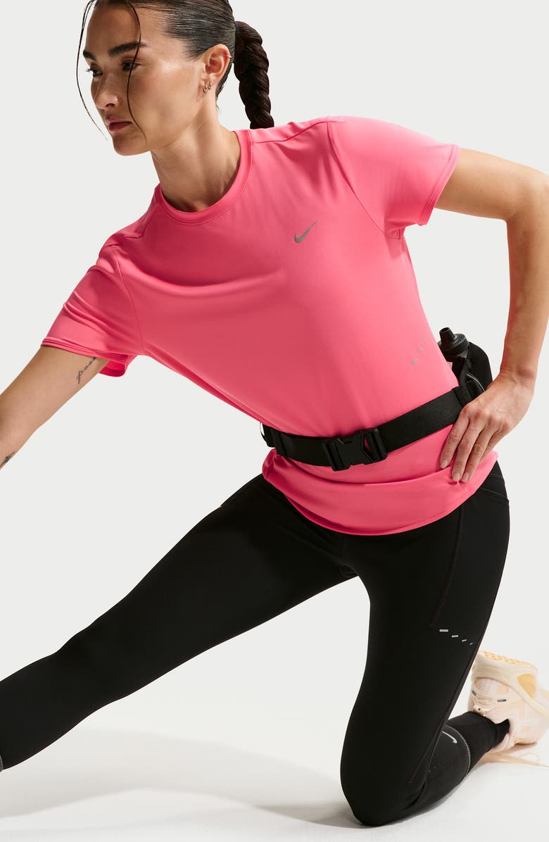 Nike Swift Dri-FIT Short Sleeve Running Top, Alternate, color, Sea Coral