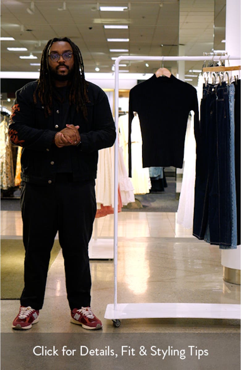 Mock Neck Rib Sweater, sales video thumbnail