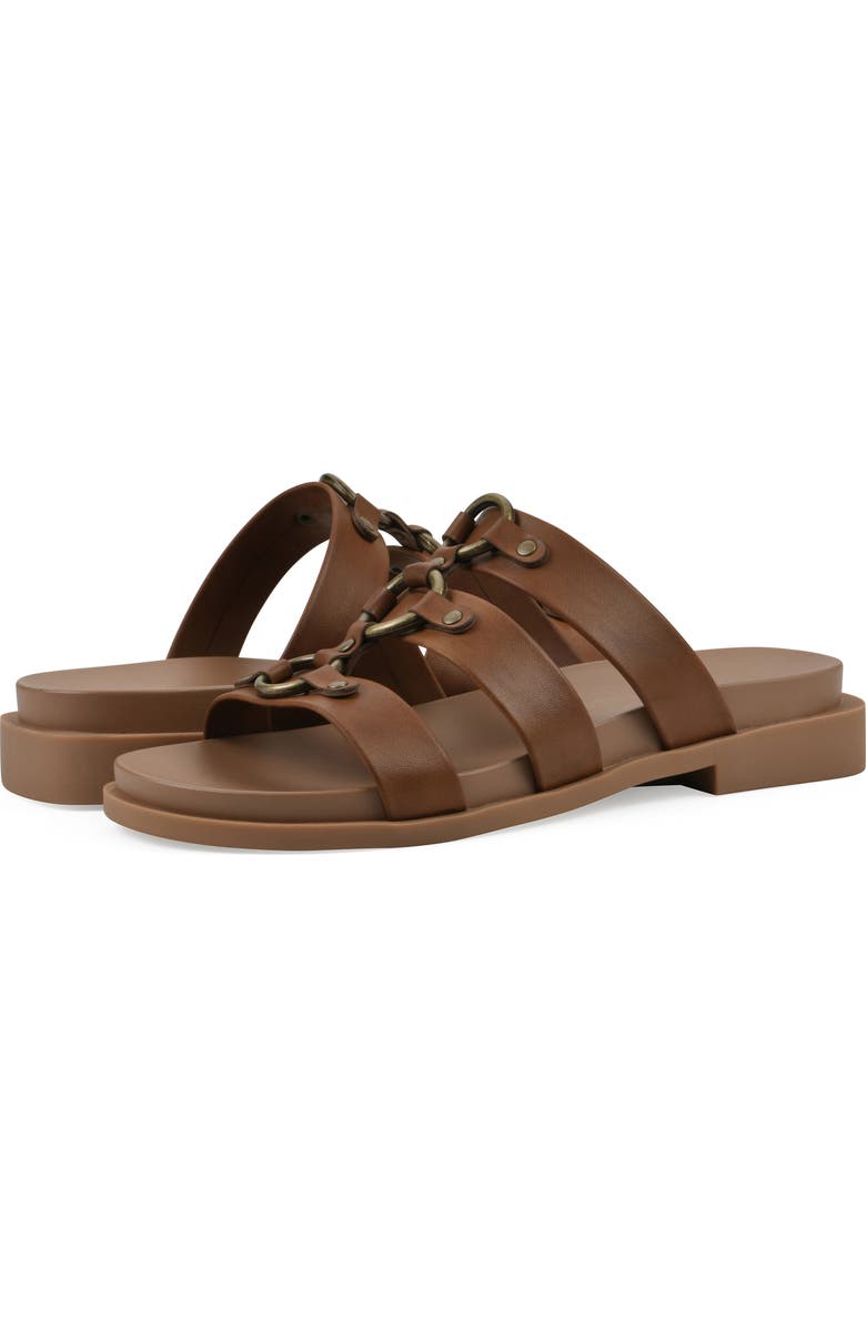 CLIFFS BY WHITE MOUNTAIN Koala Slide Sandal, Alternate, color, Dark Tan Smooth