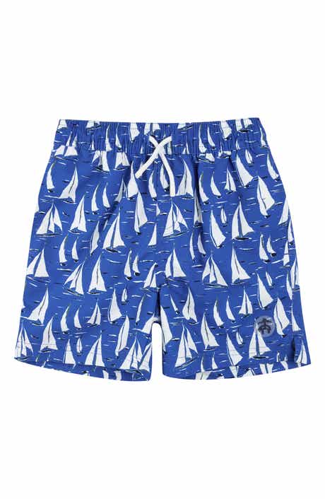 Brooks Brothers Print UPF 50 Swim Trunks