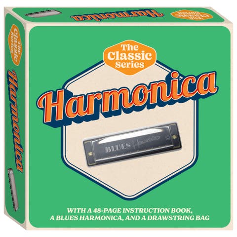 Retro Box, Learn Harmonica, Musical Kit, Instruction Book, All Age