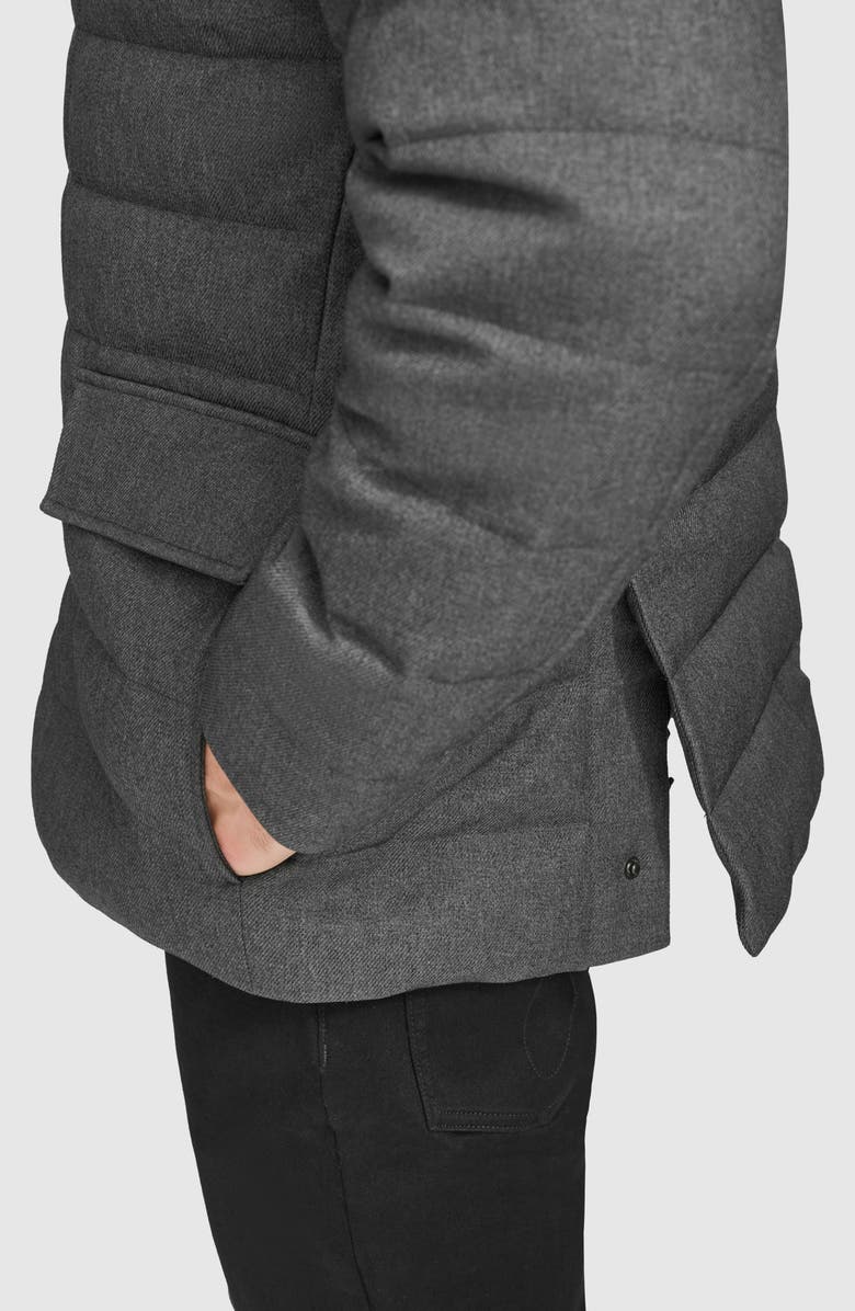 Cole Haan Quilted Down & Feather Fill Jacket with Removable Bib, Alternate, color, 