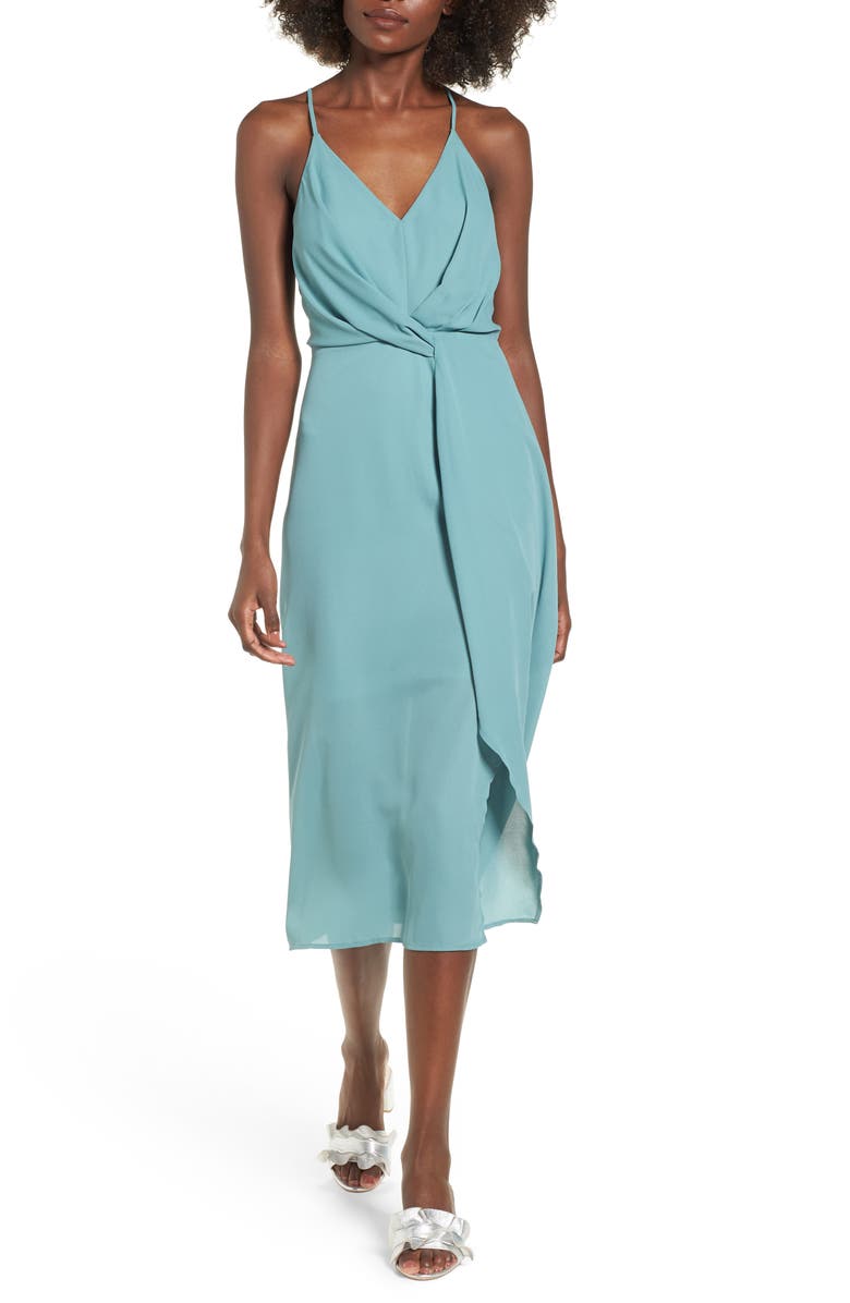 Dee Elly Knotted Waist Midi Dress, Main, color,