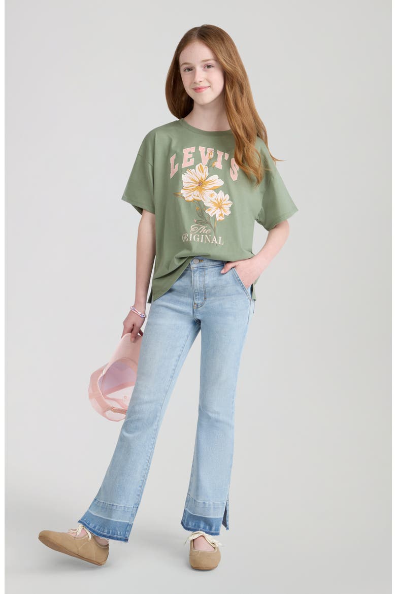 Kids' 726 High Waist Released Hem Flare Jeans, Alternate, color, HEAT WAVE