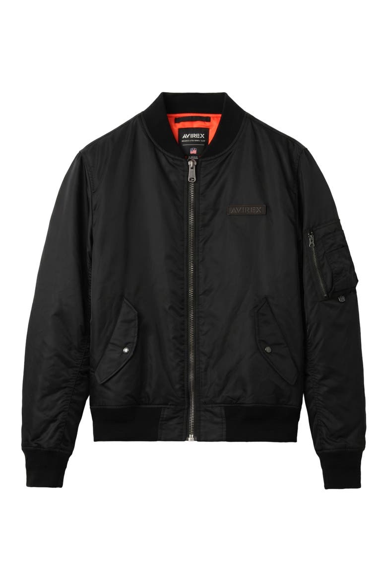 Bomber Jacket, Alternate, color, BLACK