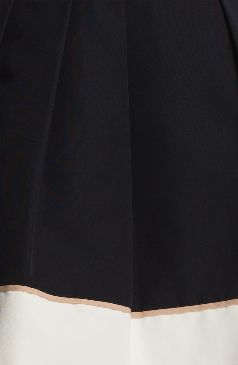 Miss Wu Hem Detail Faille Skirt, Alternate, color,