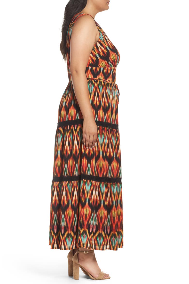 Bubble Print Maxi Dress, Alternate, color, MULTI